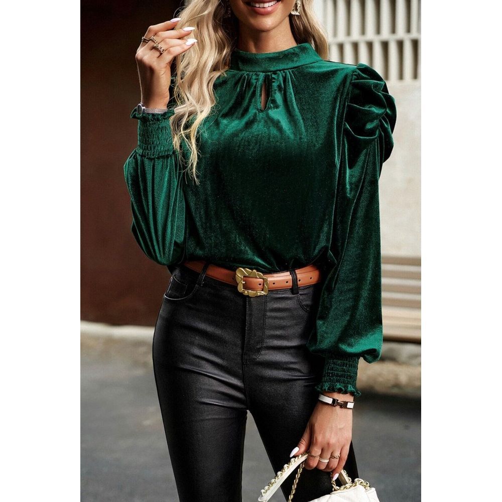 velvet blouse‎ women